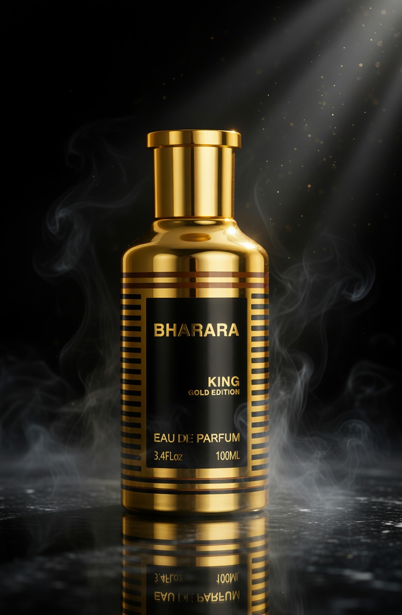 Bharara King Gold Edition EDP 100ml – Luxury Citrus & Musk Perfume for Men