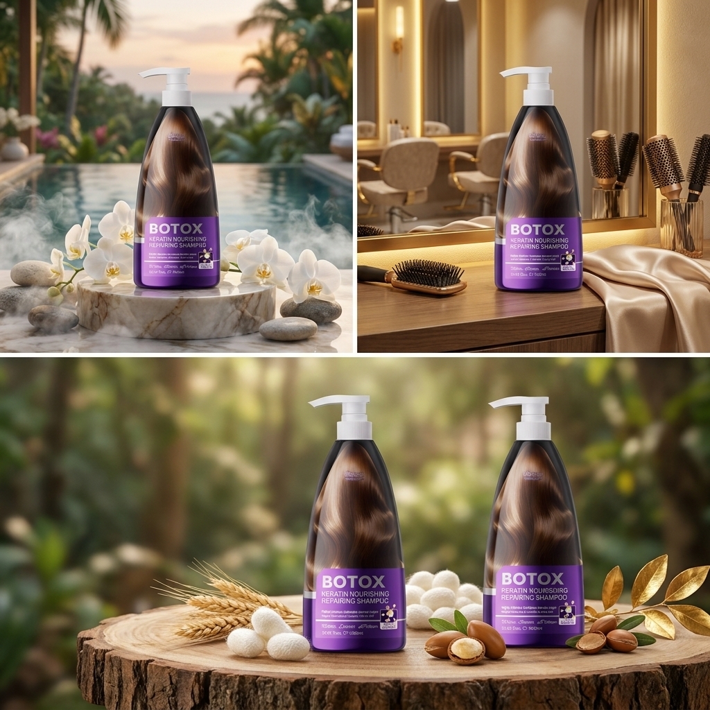 Keratin & Collagen Hair Shampoo 1000ml – Nourishing, Regenerating & Smoothing Care for Damaged Hair