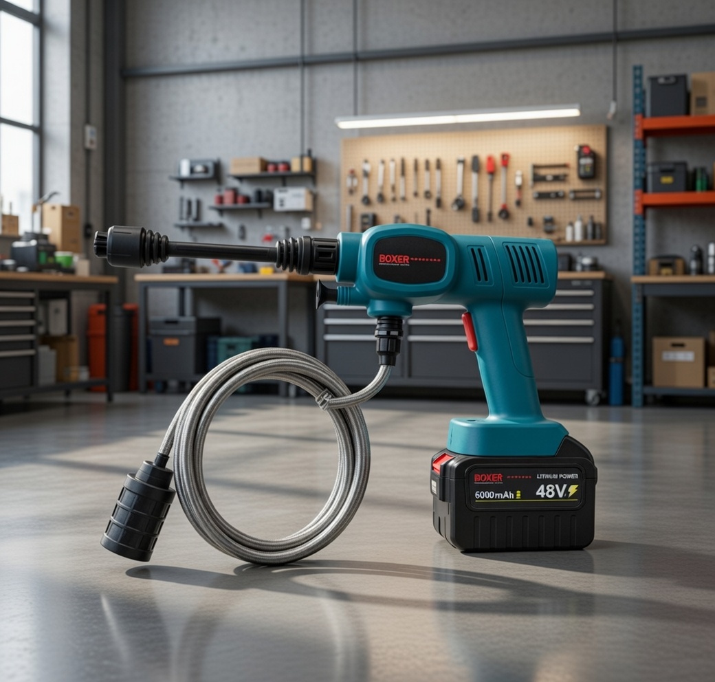 BOXER BX‑7011 Cordless Pressure Washer | 36V | 60 BAR | 4000 mAh | Portable High‑Pressure Cleaner