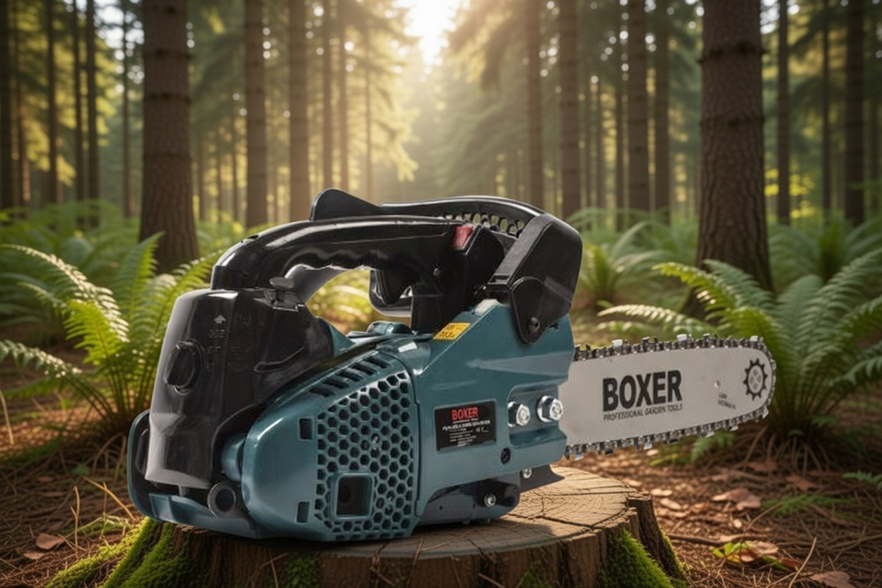 BOXER BX‑129 Gasoline‑Powered Chainsaw | 4.9 kW High‑Power Engine | 250 mm Bar | Garden & Light Forestry Tool