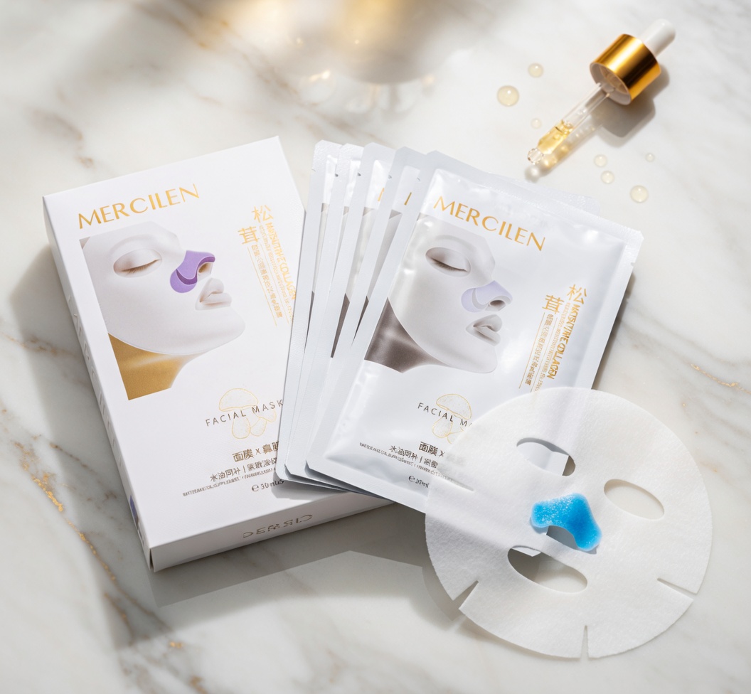 MERCILEN Matsutake Collagen Nose Mask Set – Brightening & Hydrating (5pcs)