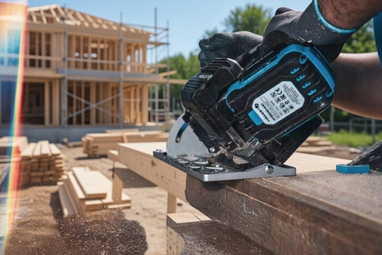 BOXER BX‑3217 Cordless Portable Circular Saw | 48V Lithium System | Akumulatorowa Piła Przenośna | Professional Wood Cutting Tool