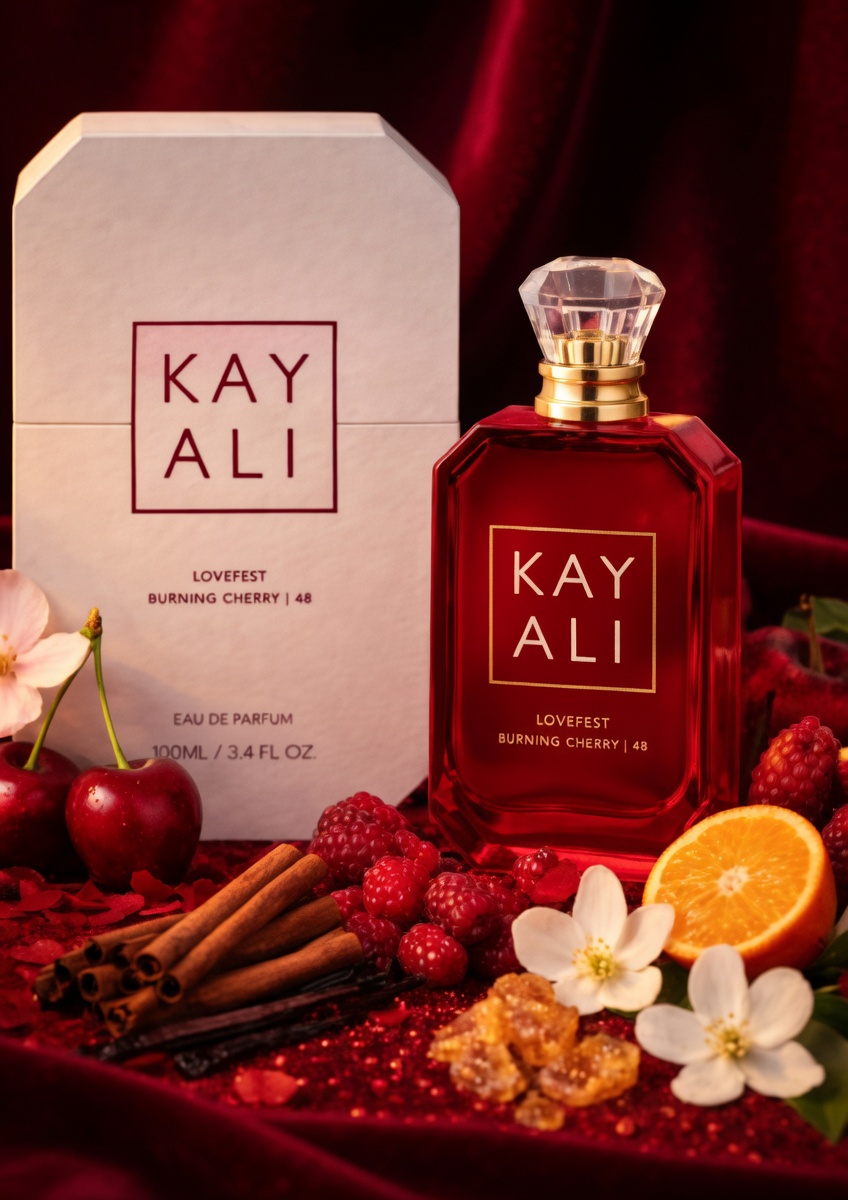 Kayali Lovefest Burning Cherry 48 EDP 100ML – Sweet Cherry Oriental Woody Perfume