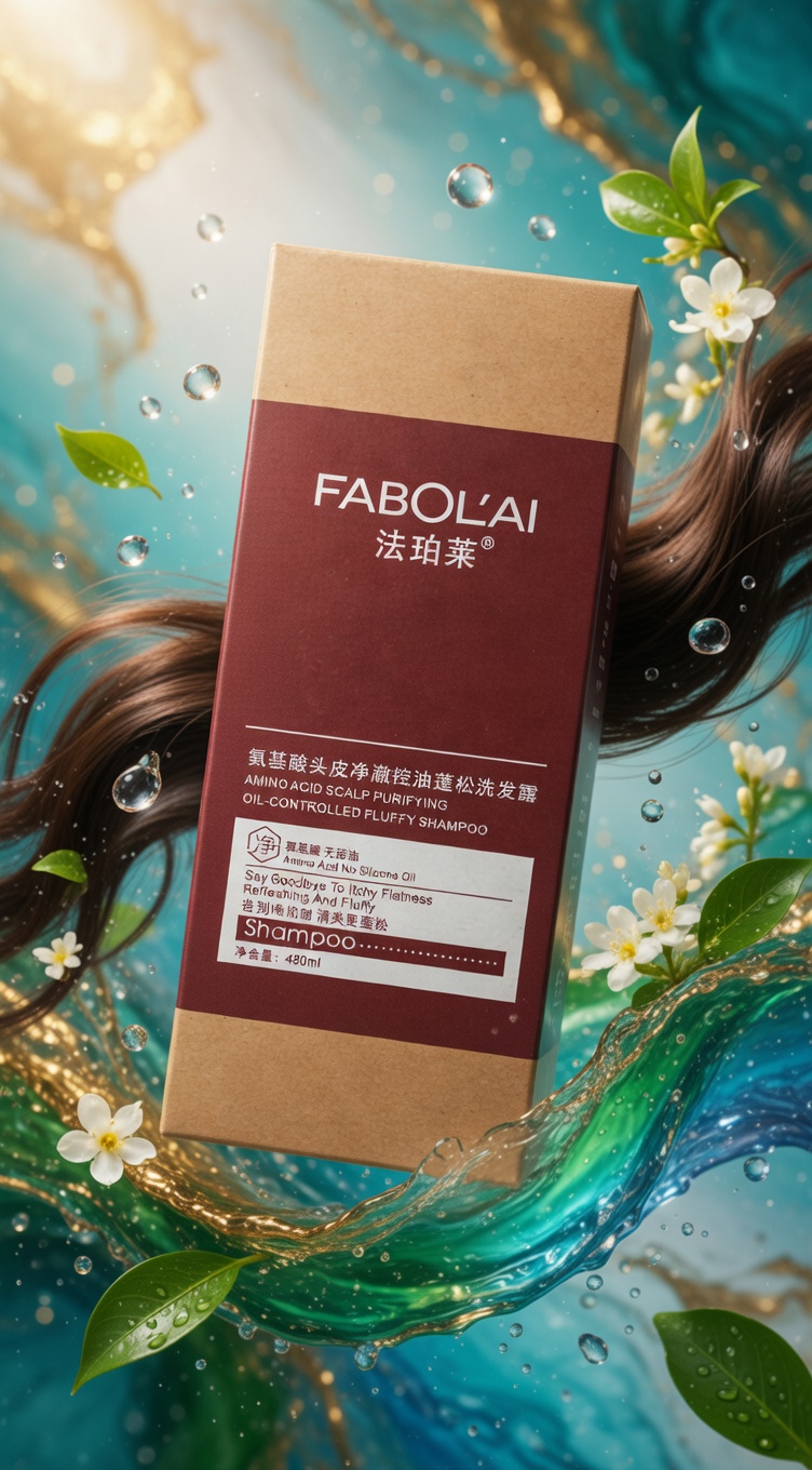 FABOL’AI Amino Acid Scalp Purifying Shampoo 480ml – Oil Control, Anti‑Itch, Volumizing, Silicone‑Free