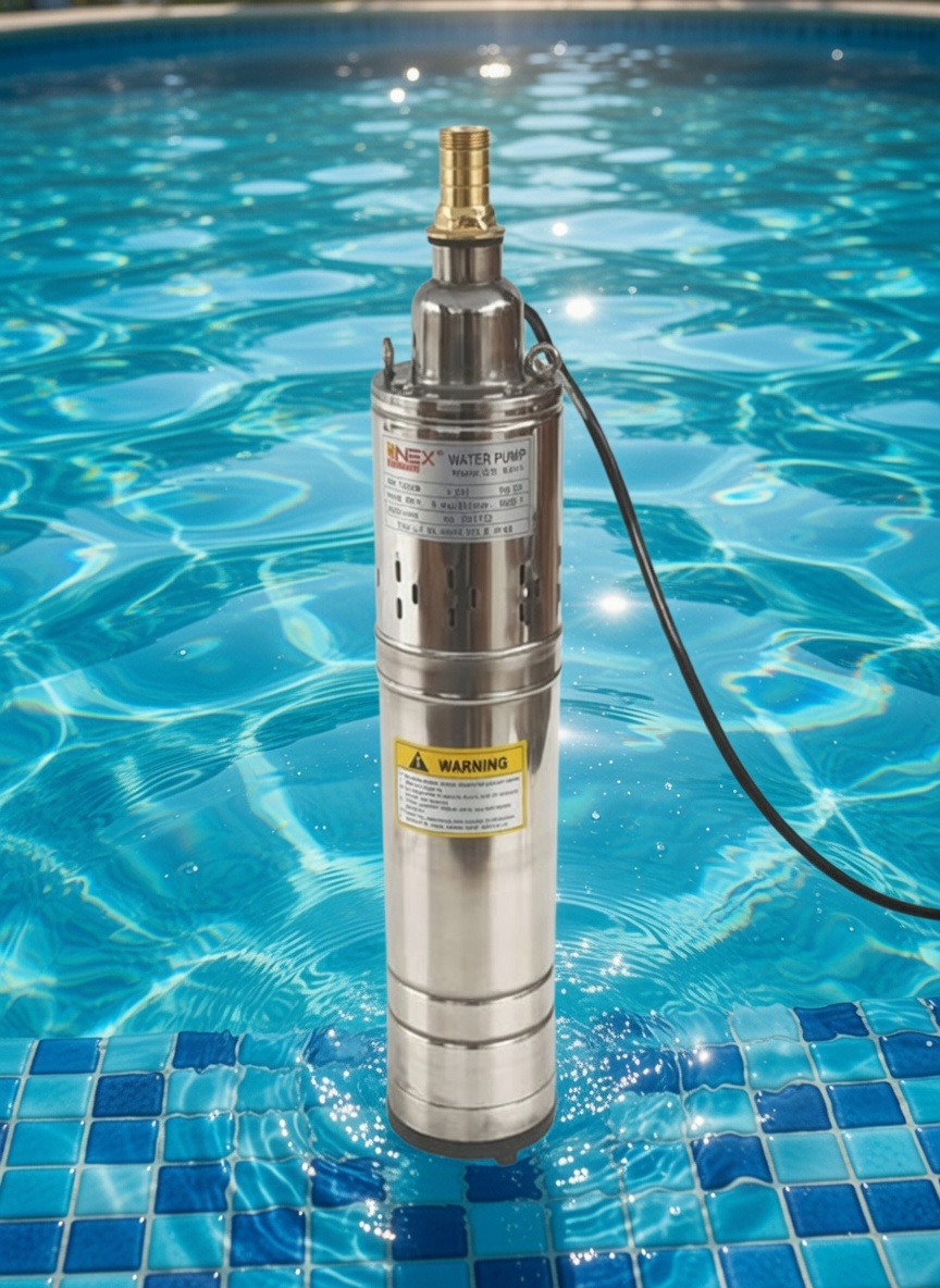 ONEX OX‑5010 Deep Well Submersible Pump 2250W – 90m Lift | Stainless Steel Borehole Pump | 1" Outlet