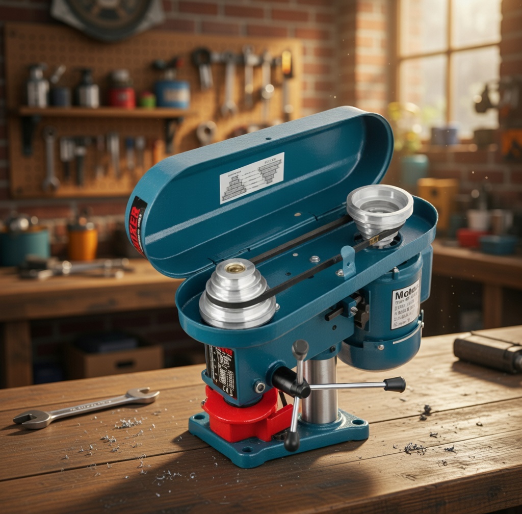 BOXER BX‑2084 Bench Drill Press 2850W – 16mm Chuck | 5‑Speed Column Drill | Precision Workshop Machine