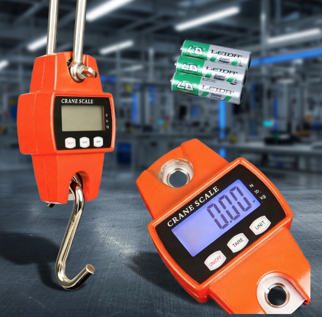 BOXER BX‑9024 Mini Crane Scale 300kg – Industrial Hanging Scale | LCD Display | Heavy‑Duty Load Weigher