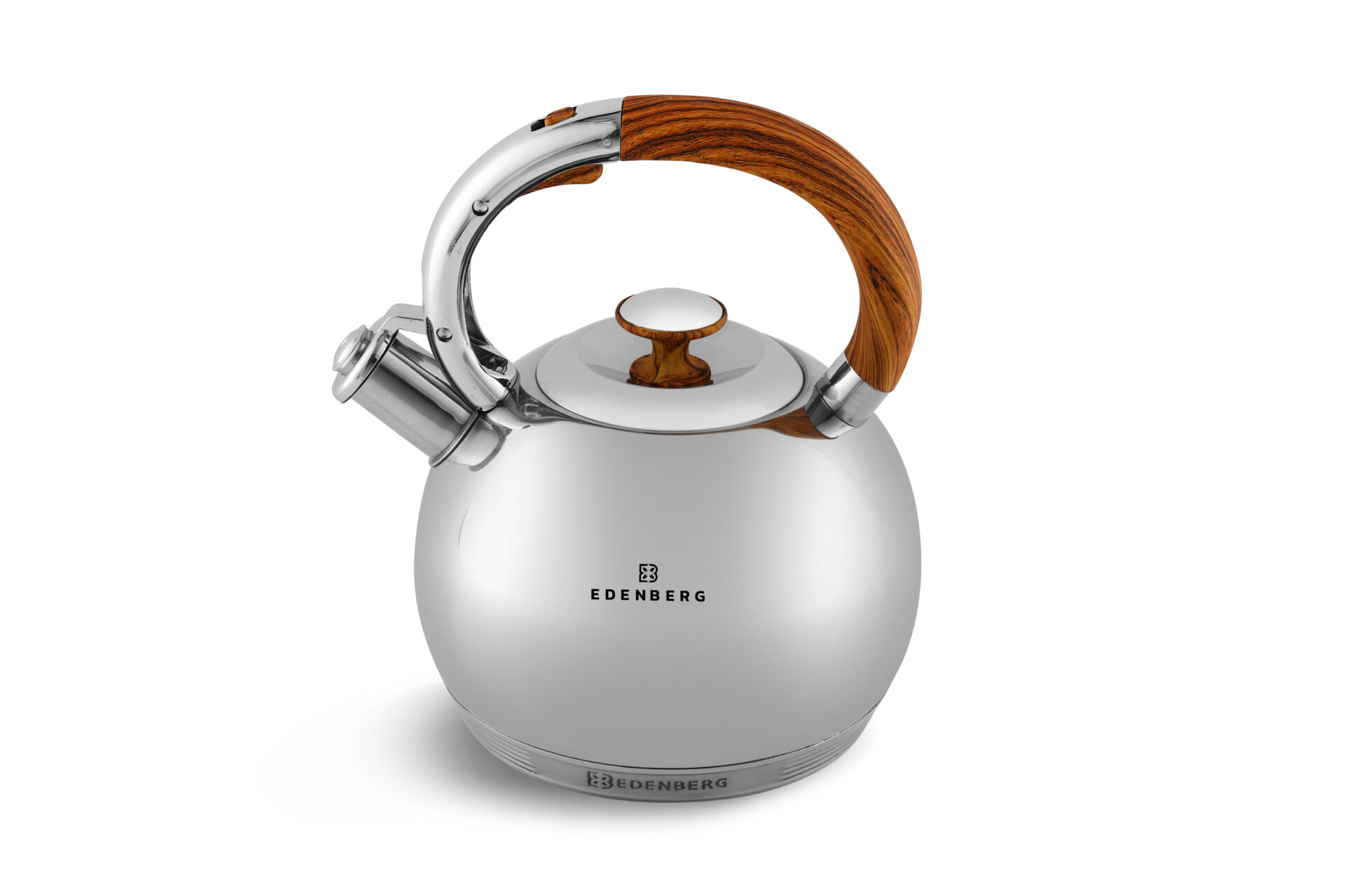 3.5L Stainless Steel Whistling Kettle – Induction‑Ready, Cool‑Touch Handle