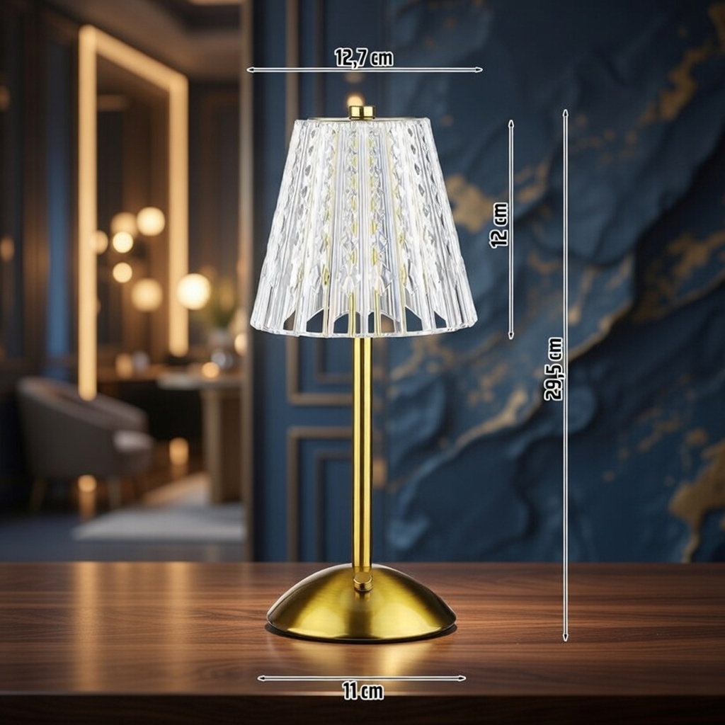 Wireless Pleated Table Lamp – Portable LED Accent Light