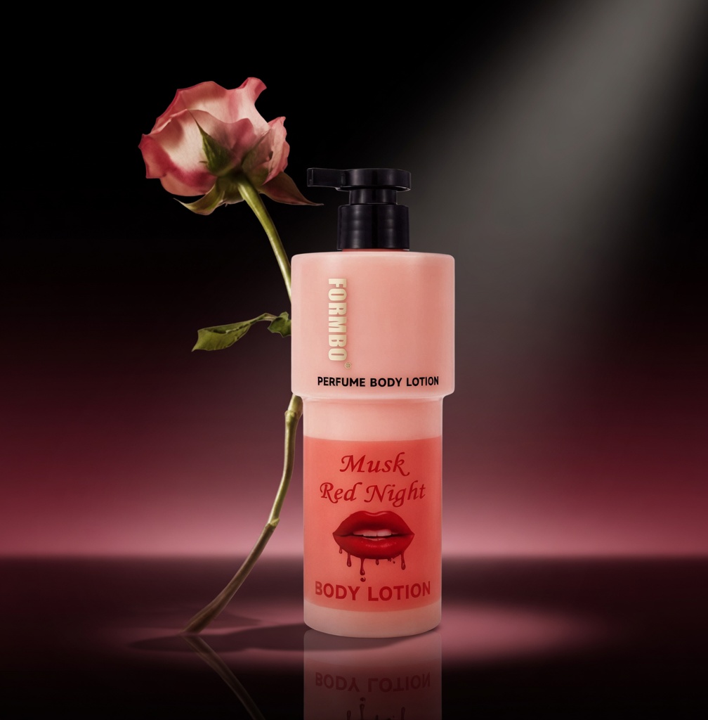 FORMIBU Musk Red Night Perfumed Body Lotion 250ml – Long-Lasting Hydration & Sensual Musk Fragrance