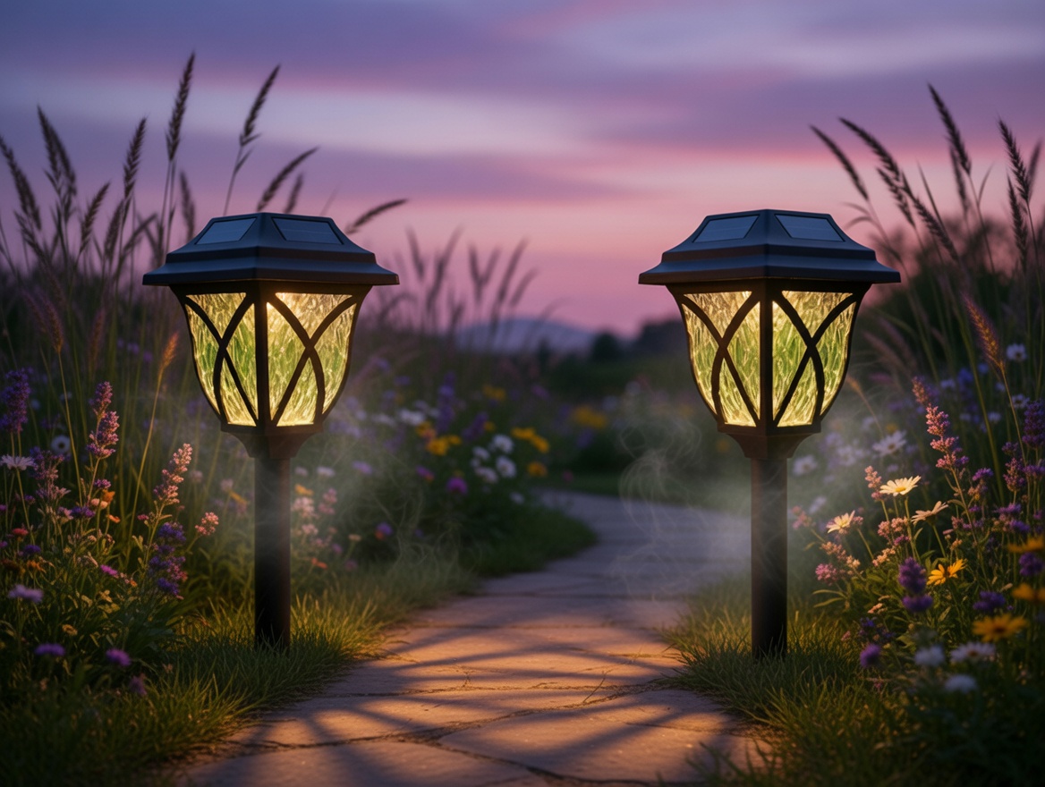 Solar Powered LED Outdoor Garden Lights 2 Pack – Waterproof Decorative Landscape Lighting