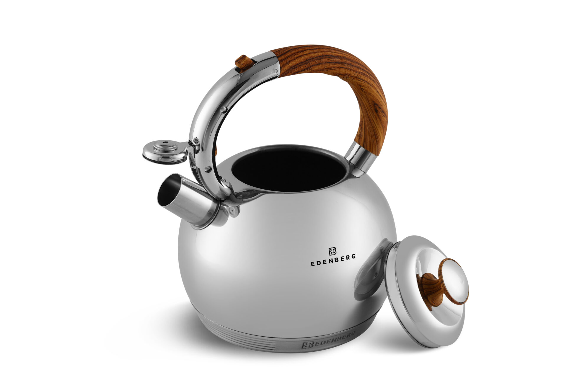 3.5L Stainless Steel Whistling Kettle – Induction‑Ready, Cool‑Touch Handle