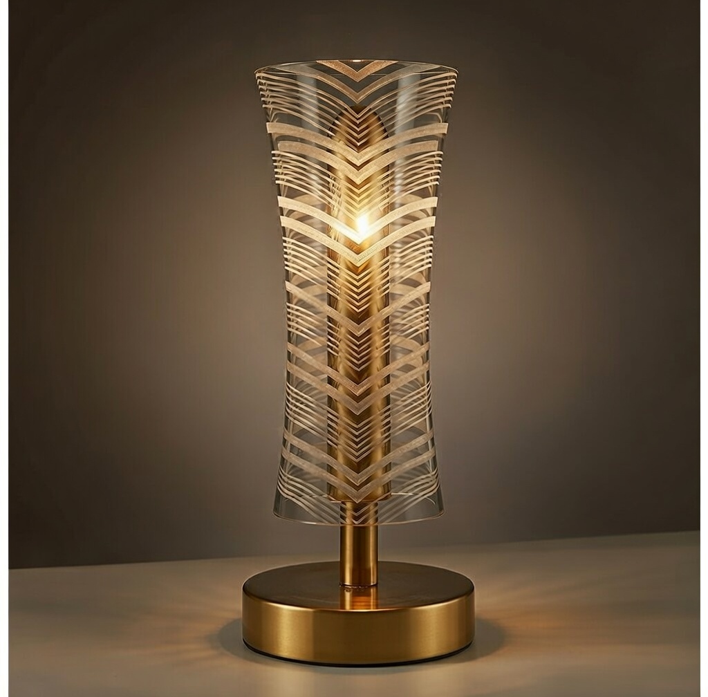 Crystal Diamond Touch Lamp – USB Rechargeable 3‑Mode LED Night Light