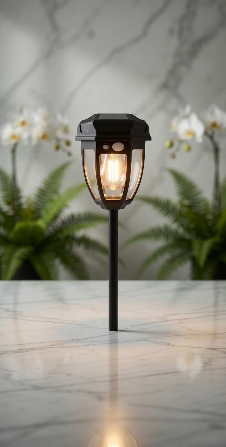 LED Solar Garden Lamp with Motion Sensor – Stylish, Eco-Friendly Outdoor Lighting