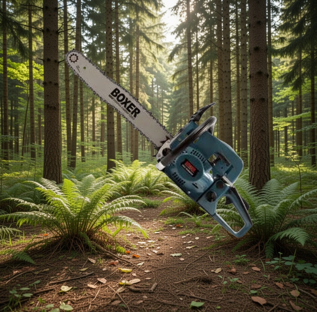 BOXER BX‑102 Gasoline‑Powered Chainsaw | High‑Performance 2‑Stroke Engine | 16–20" Bar | Heavy‑Duty Wood Cutting