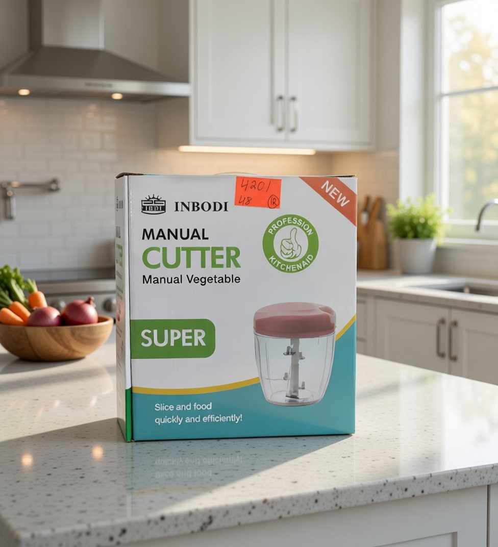Manual Food Chopper with Pull Rope – 900 ml