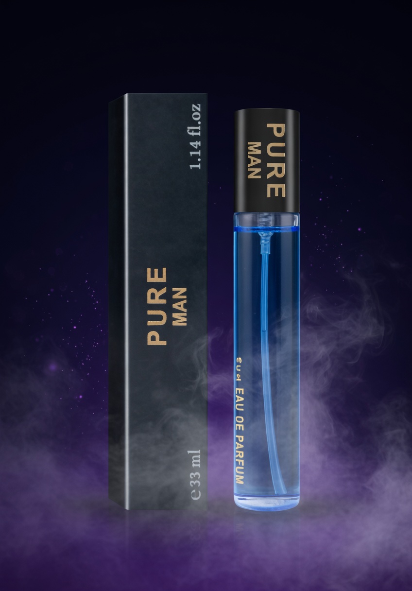 214 Pure Man Men’s Perfume 33ml – Woody Spicy Musk Long-Lasting Fragrance