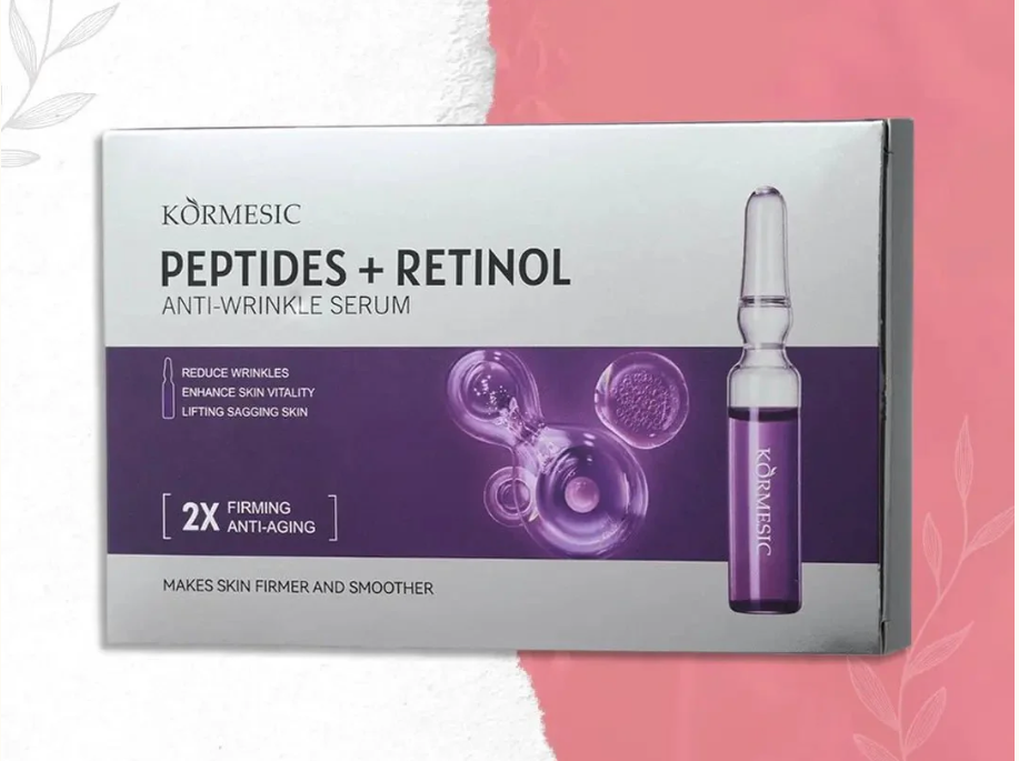 KORMESIC Peptides + Retinol Anti-Wrinkle Serum in Ampoules – Firming & Lifting Night Treatment