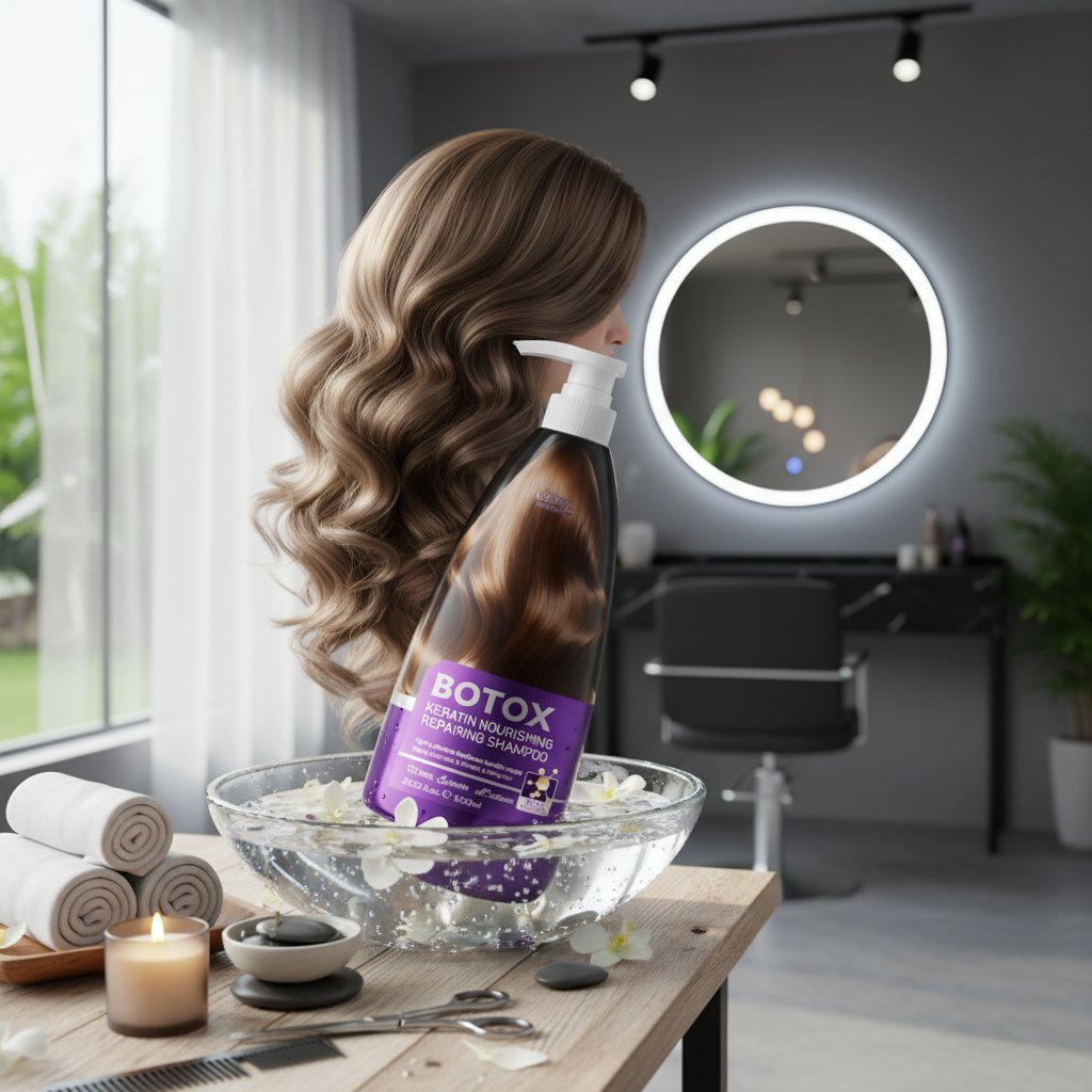Keratin & Collagen Hair Shampoo 1000ml – Nourishing, Regenerating & Smoothing Care for Damaged Hair