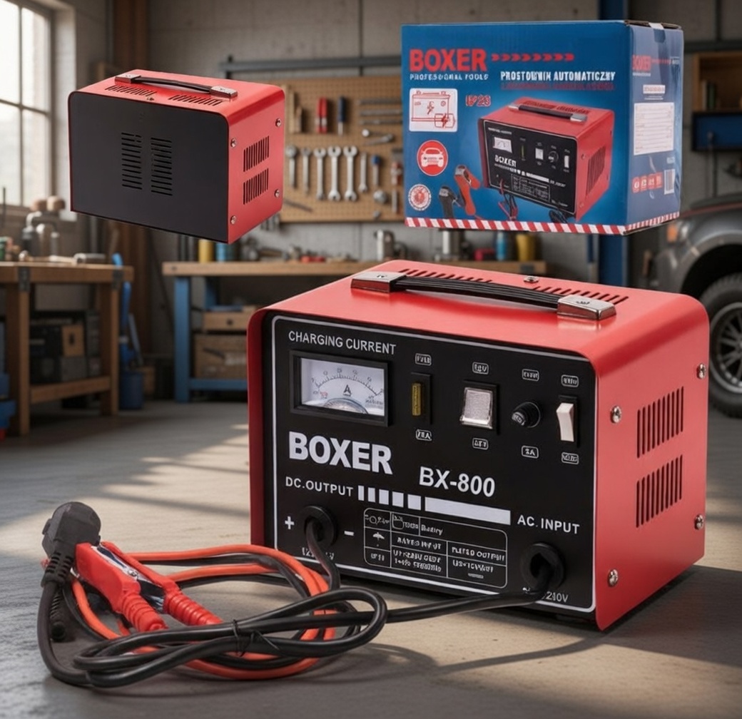 BOXER BX‑8003 Automatic Rectifier Battery Charger | 12V Smart Charging | IP23 Rated