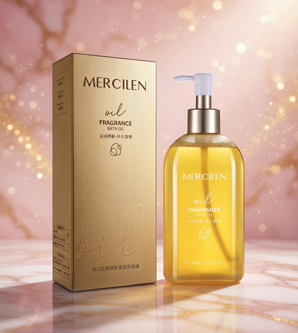 Mercilen Moisturizing & Brightening Bath Oil 380ml – Hydrating, Nourishing & Refreshing Skin Care