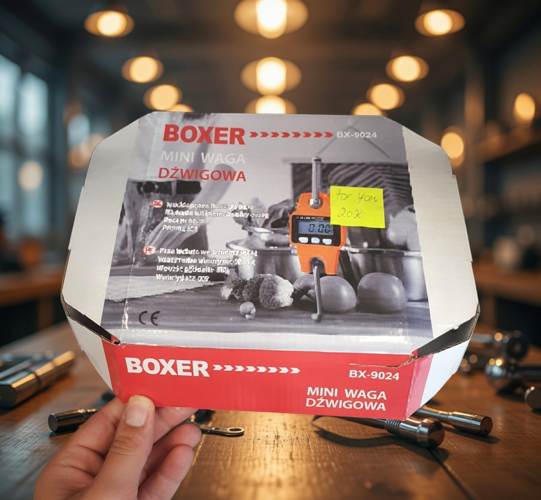 BOXER BX‑9024 Mini Crane Scale 300kg – Industrial Hanging Scale | LCD Display | Heavy‑Duty Load Weigher