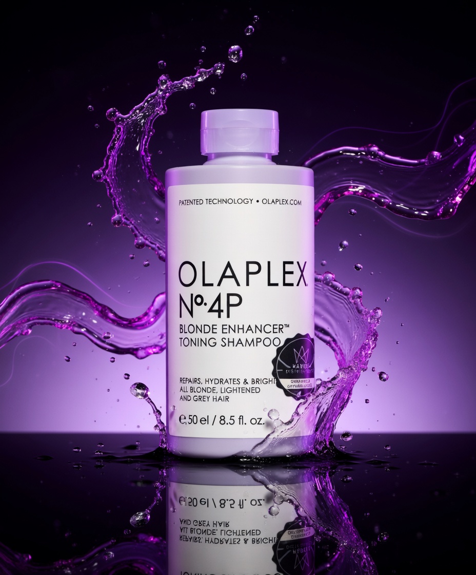 Olaplex No.4P Blonde Enhancer Shampoo 250ml – Purple Toning & Repair for Blonde Hair