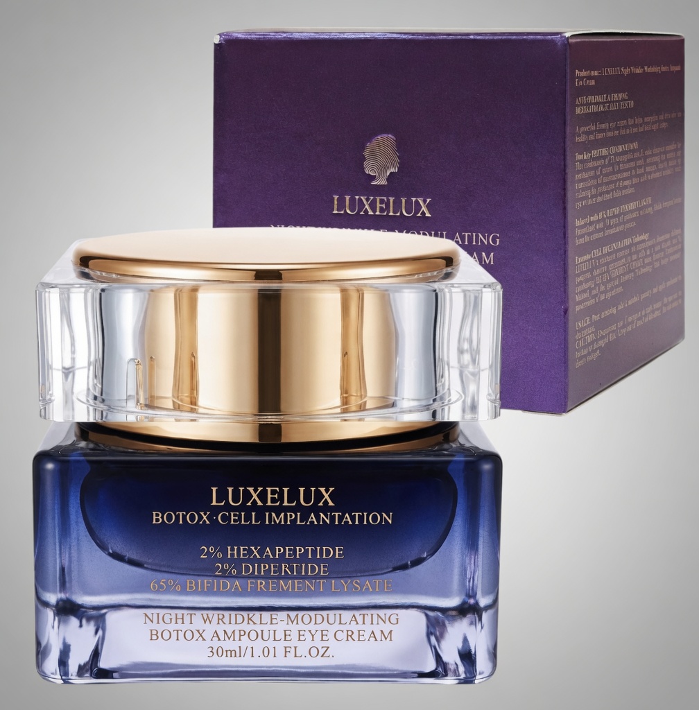 LUXELUX Night Wrinkle-Modulating Botox Ampoule Eye Cream – Firming & Dark Circle Repair