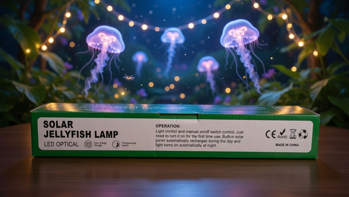 Solar Jellyfish Lamp LED – Fiber Optic Garden Light | Waterproof Solar Decorative Outdoor Lighting