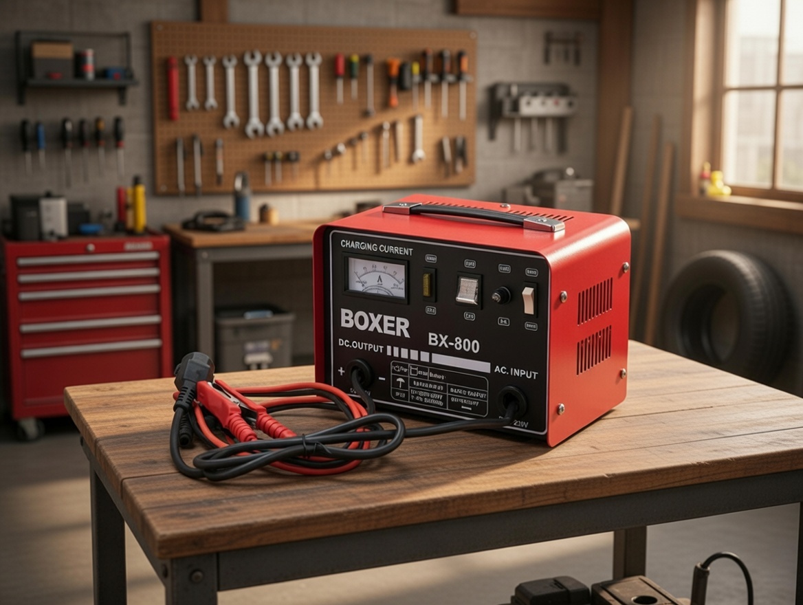 BOXER BX‑8003 Automatic Rectifier Battery Charger | 12V Smart Charging | IP23 Rated