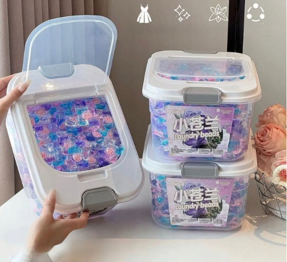 5D Laundry Beads Washing Capsules 300pcs – Deep Cleaning & Fabric Care