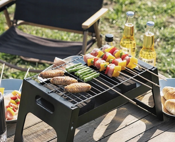 Foldable Tourist Charcoal Grill TG71420 | Portable BBQ for Camping, Garden & Outdoor Use