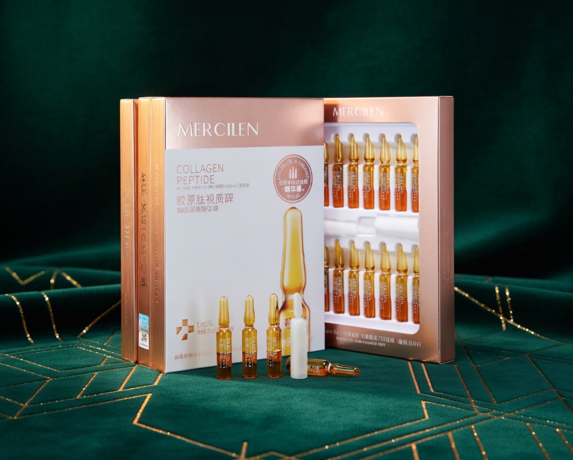 Mercilen Collagen Peptide Ampoules – Intensive Skin Regeneration & Lifting Treatment (28pcs)