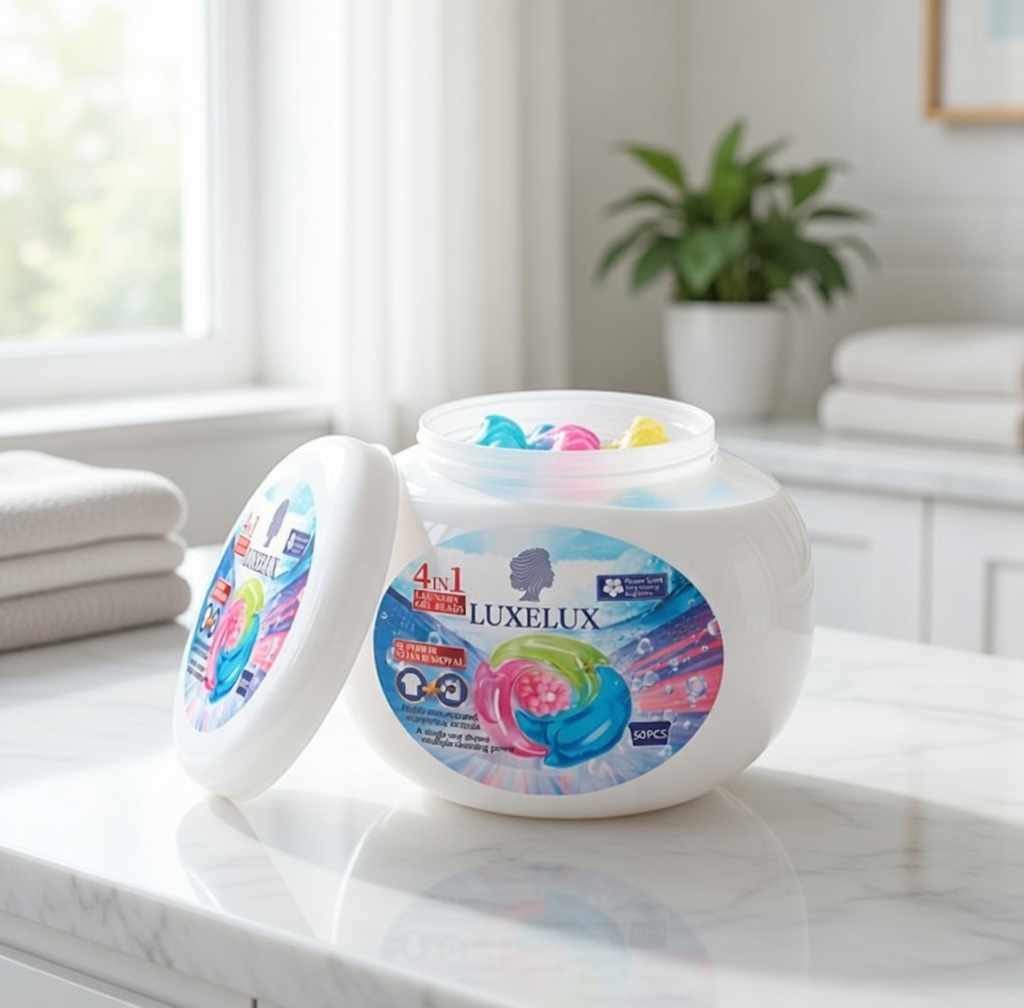 LUXELUX UNIVERSAL PERFUMED WASHING CAPSULES 4in1 50 PIECES