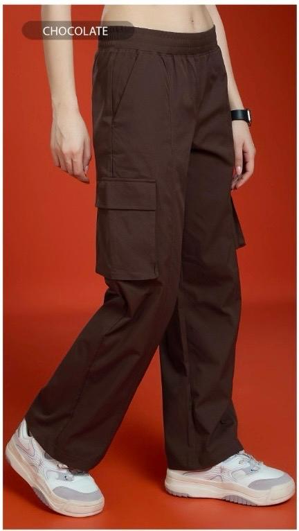 Weactive Women Solid Baggy Cargos