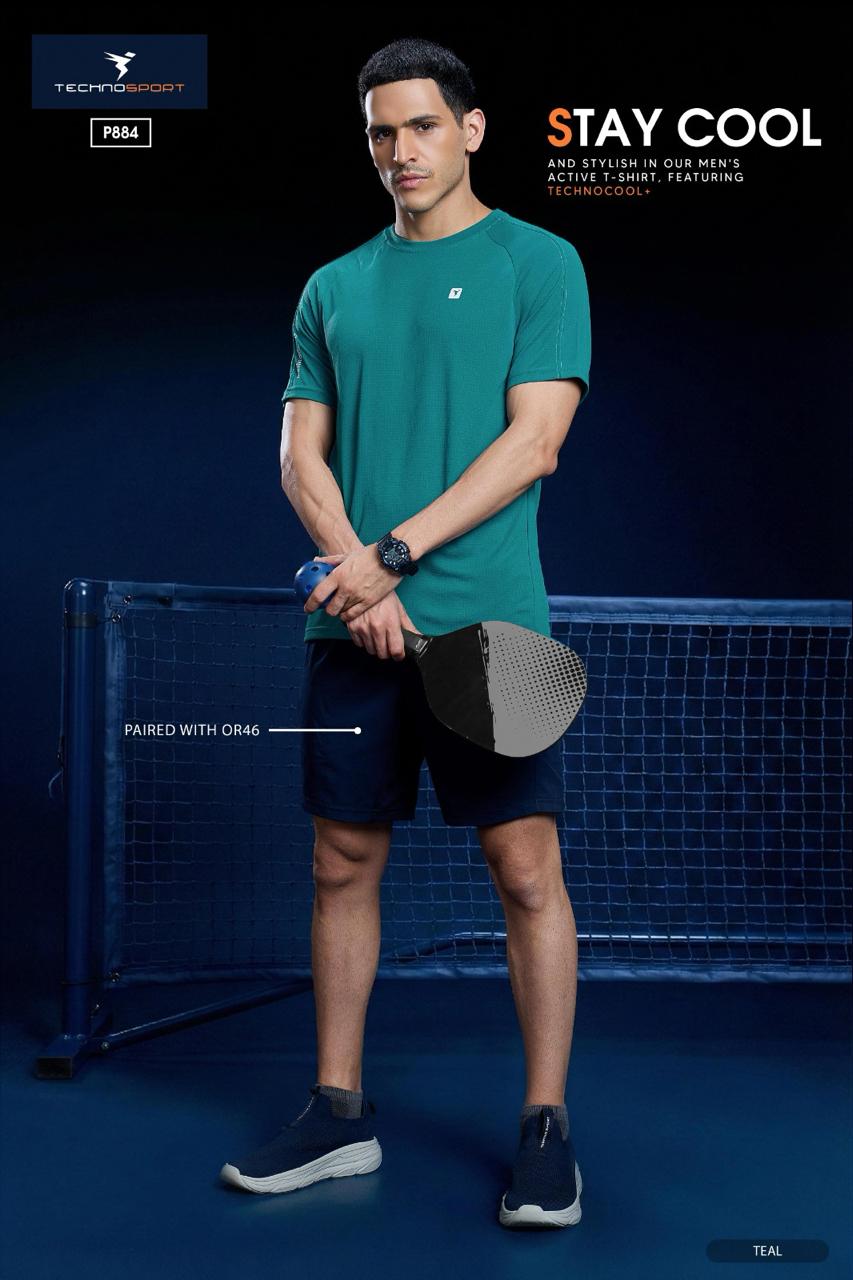 Technosport Printed Sports Crewnecks