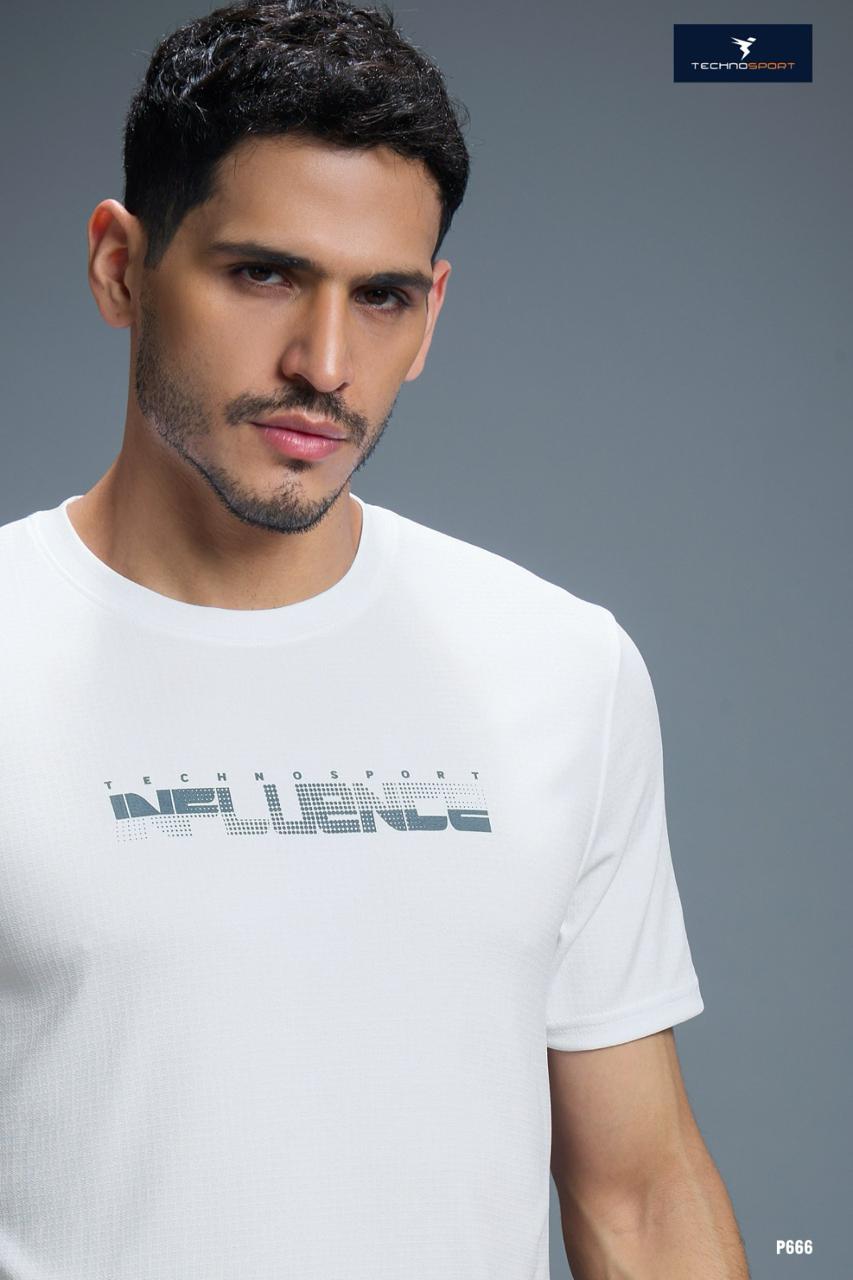 Technosport Printed Sports Crewnecks