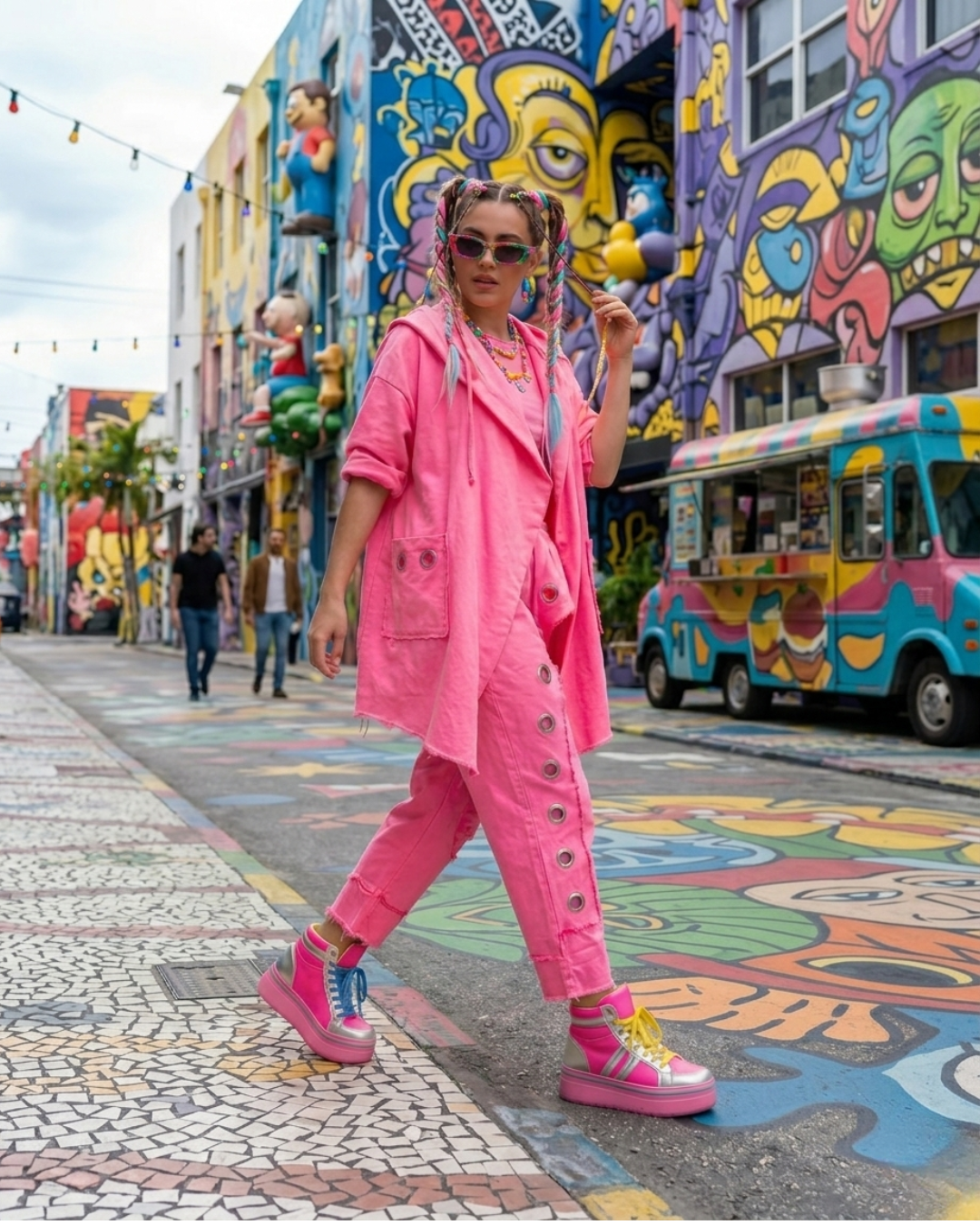 Chaqueta Rosa Brillante