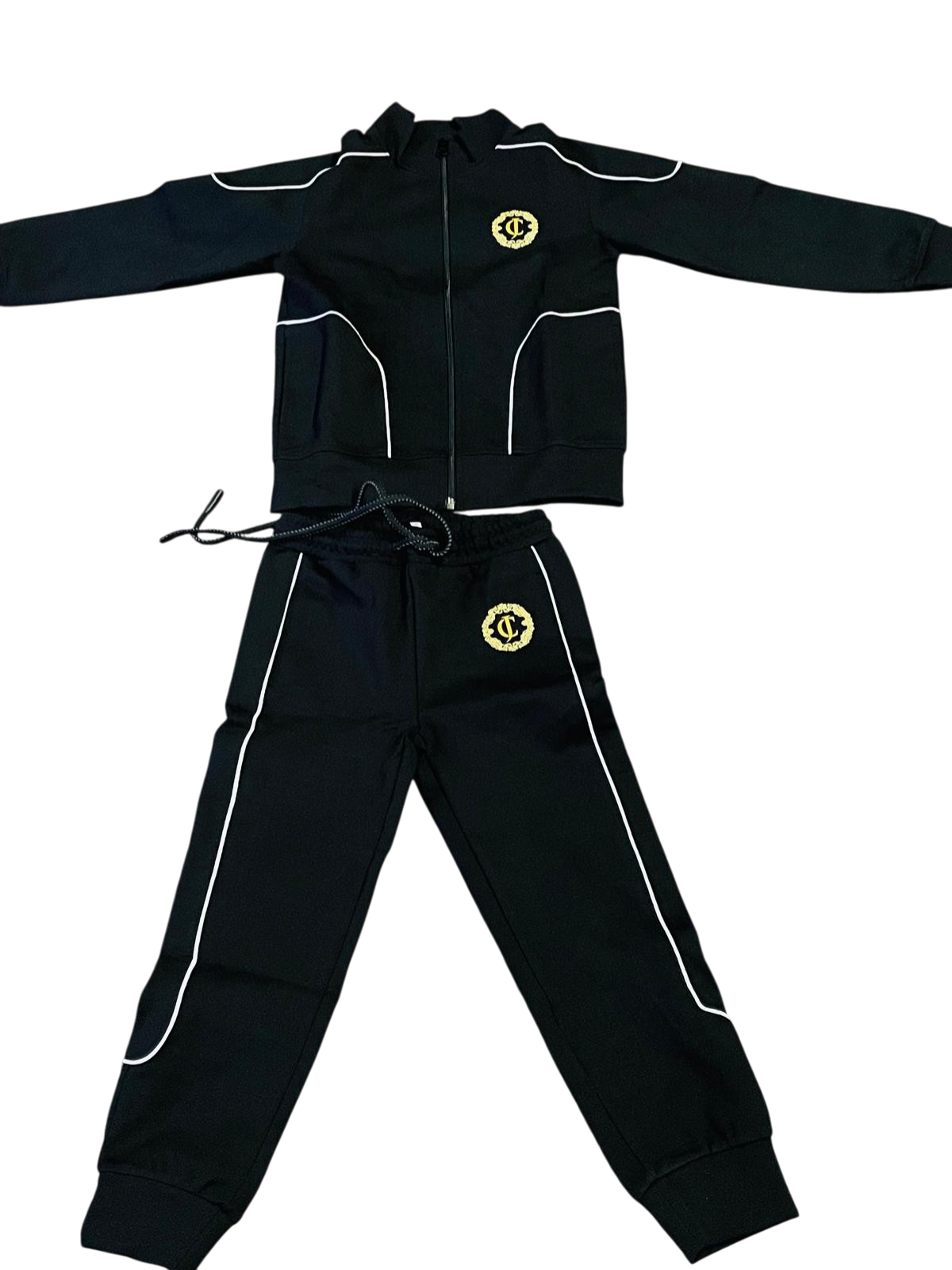 Kids Black Tracksuit Set