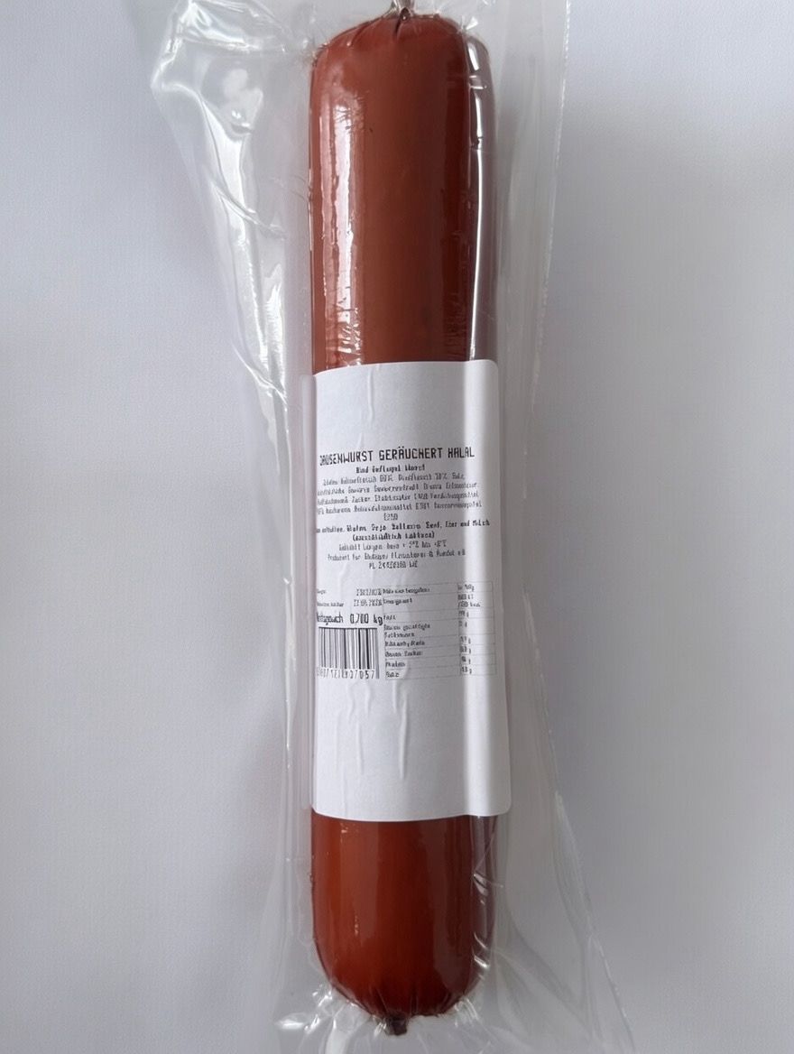 1054 Rind Jausenwurst geräuchert 700g
