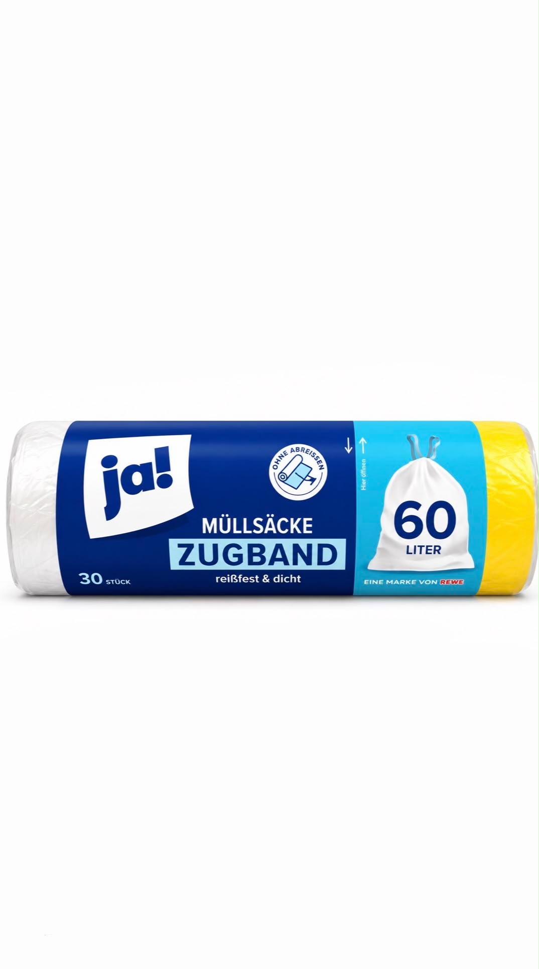 1116 Ja! Müllbeutel 60l, 30er Rolle