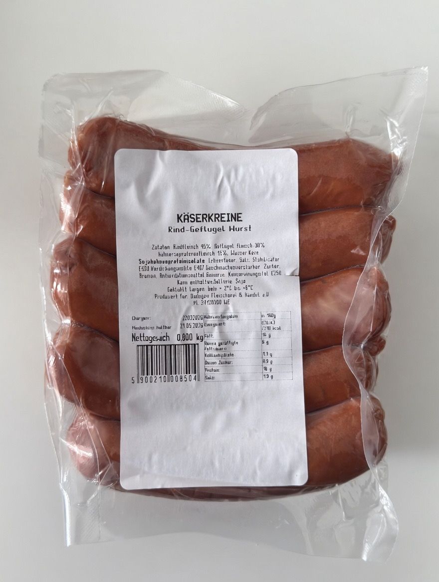 1058 Rind Käsekreiner 800g