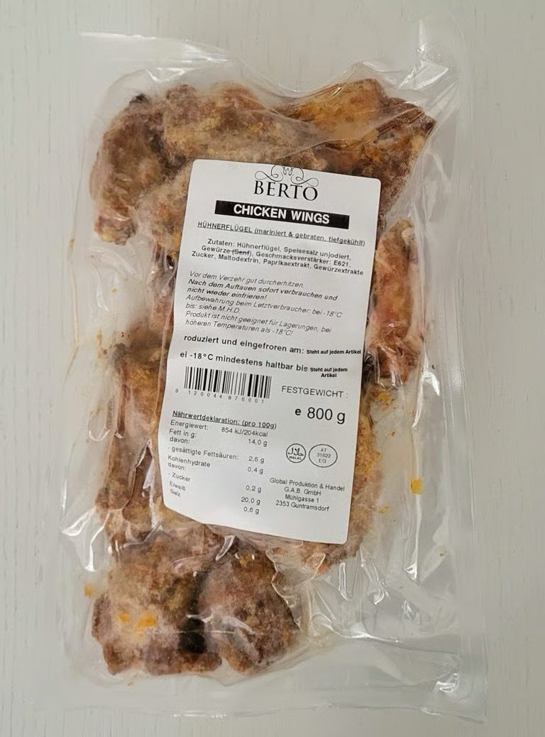 1002 Chicken Wings TK 800gr./Pckg