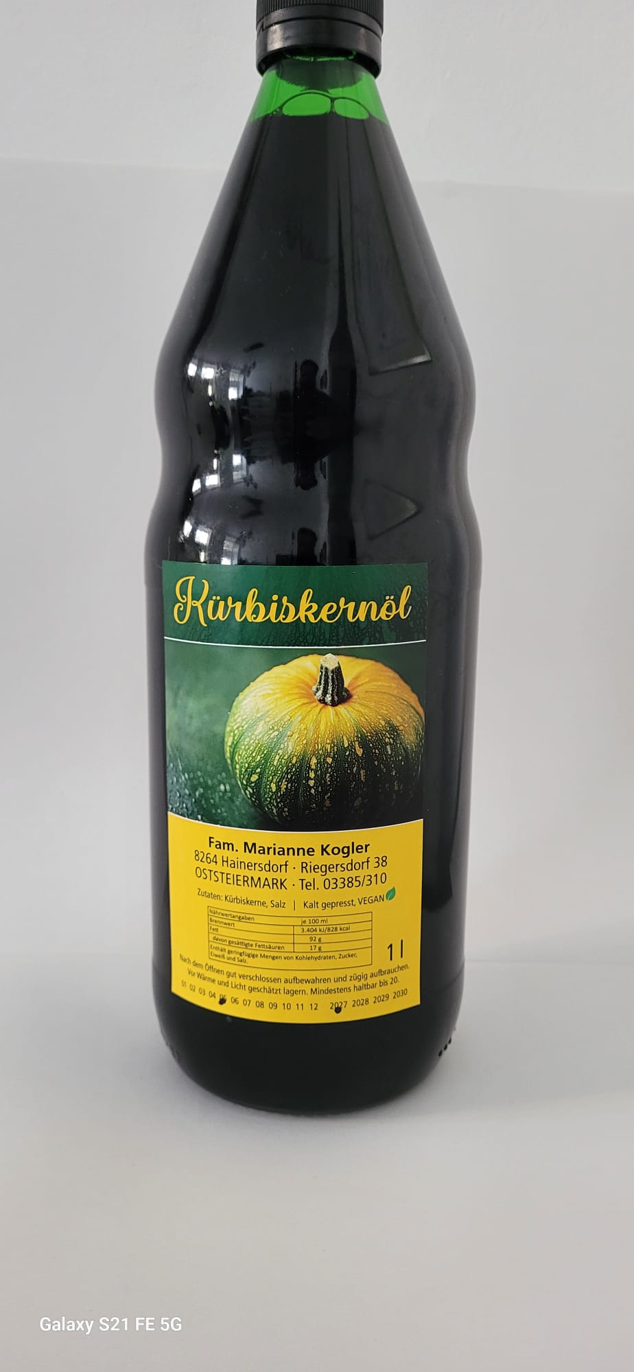 Fam.Marianne Kogler Kürbiskernöl 1l