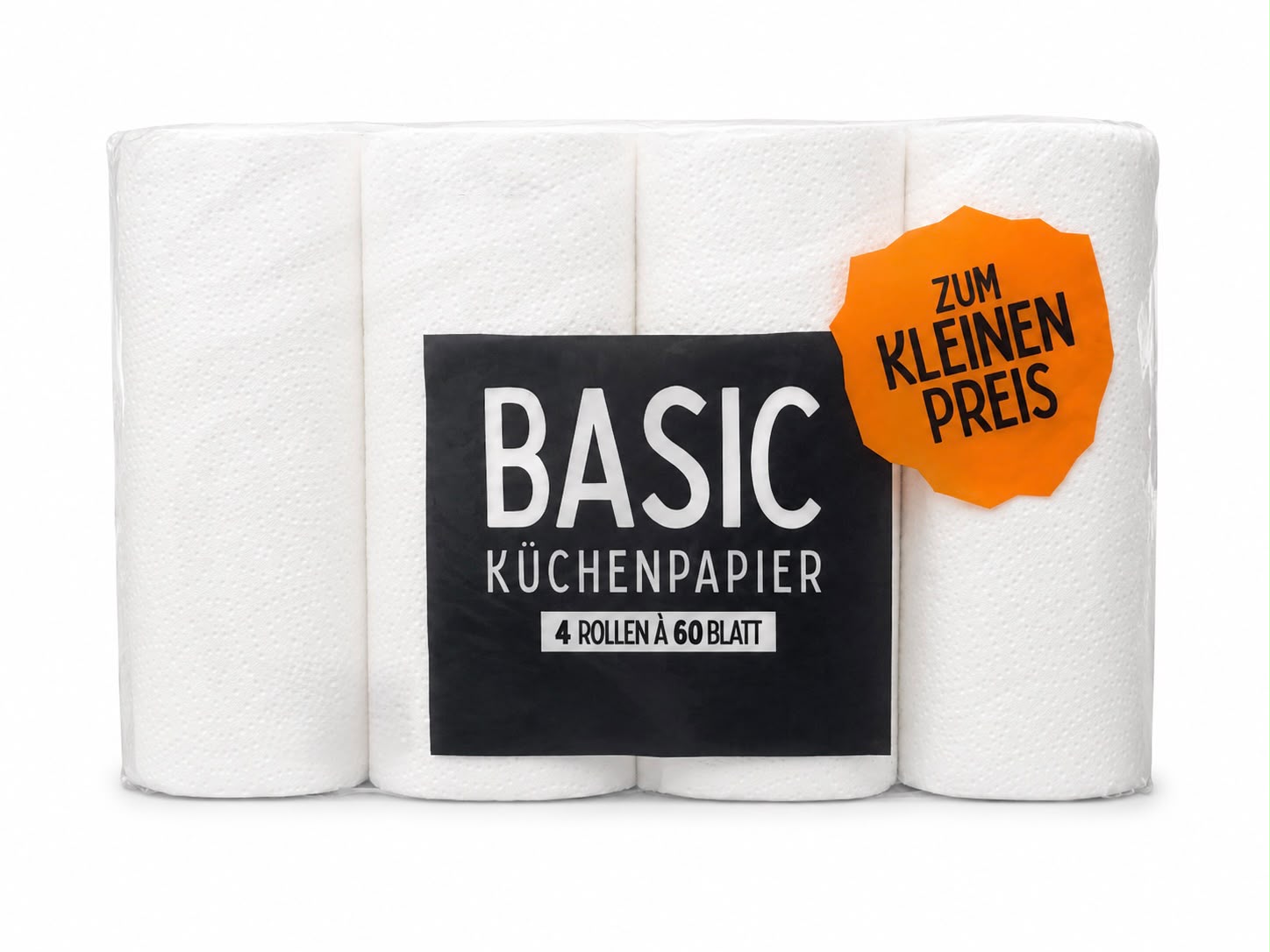 1118 Basic Küchenrolle 2lg, 4x60 Blatt