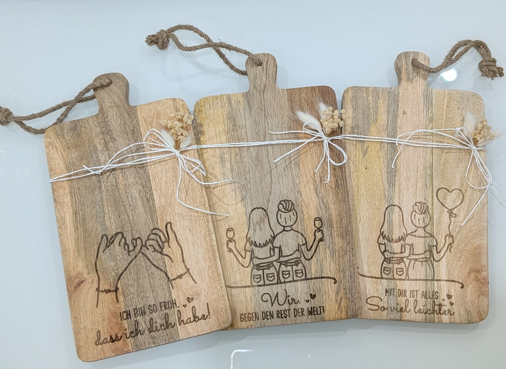 Holzbrettchen mit Gravur