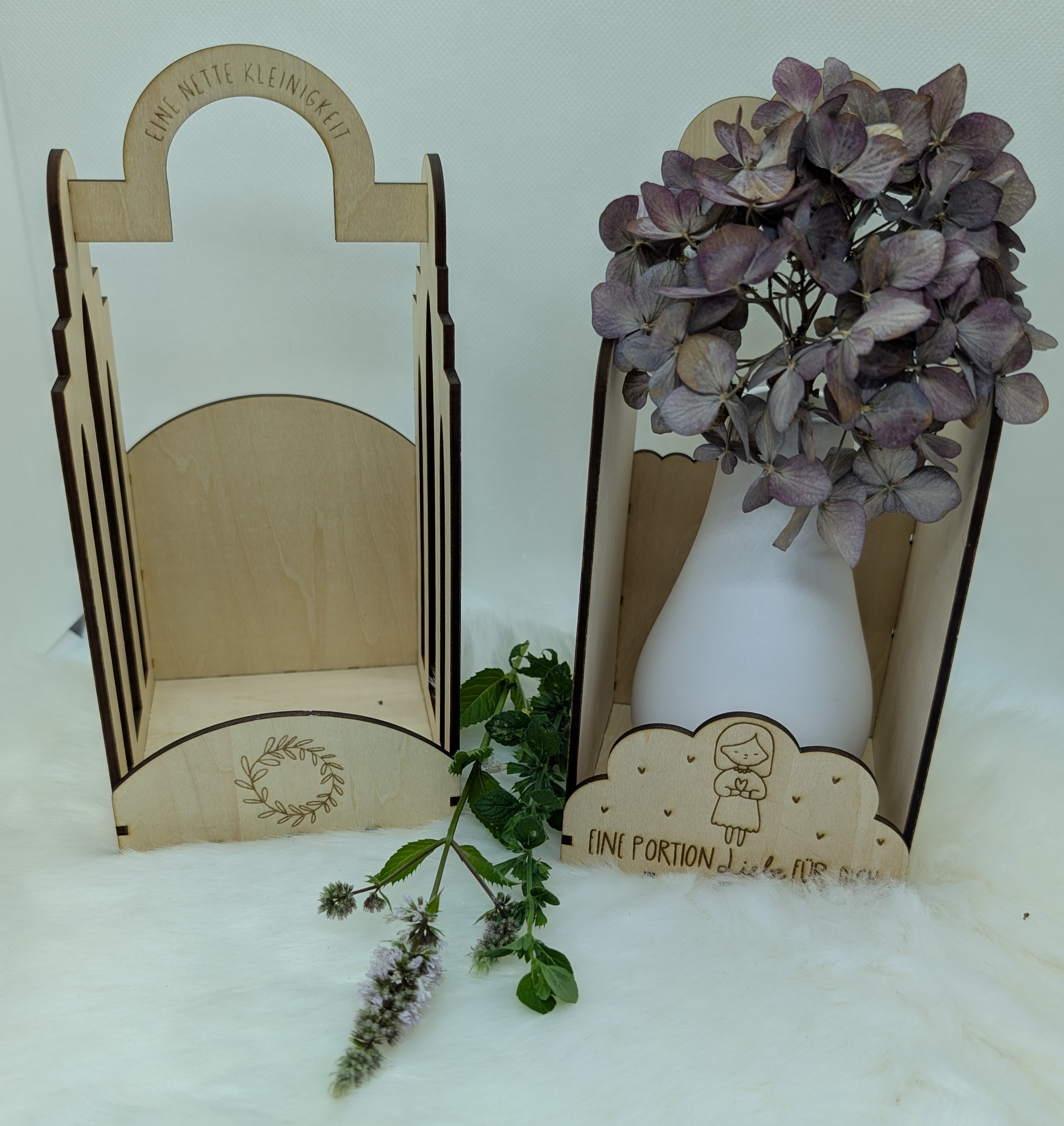 Holz-Deko Geschenkbox