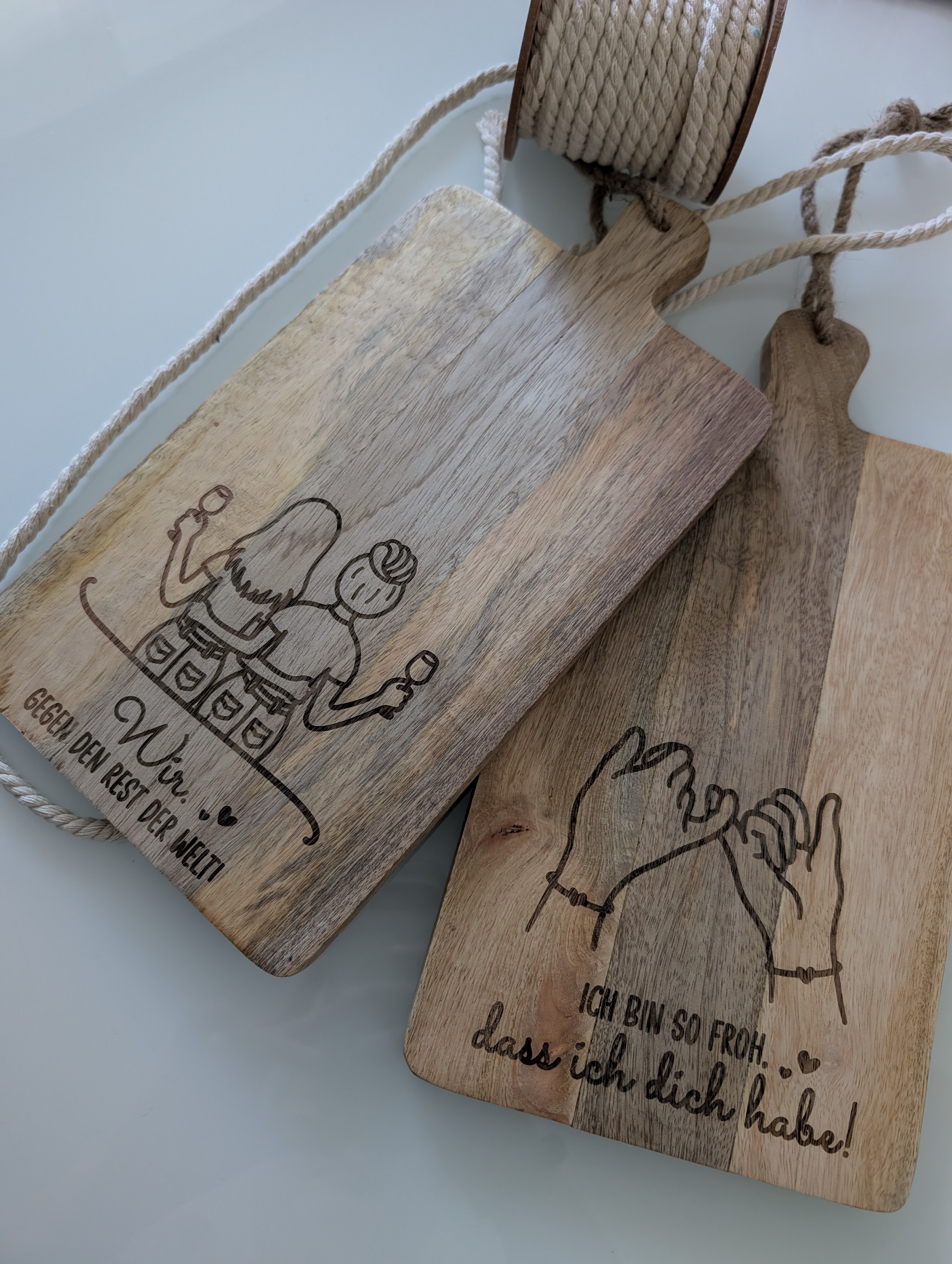 Holzbrettchen mit Gravur