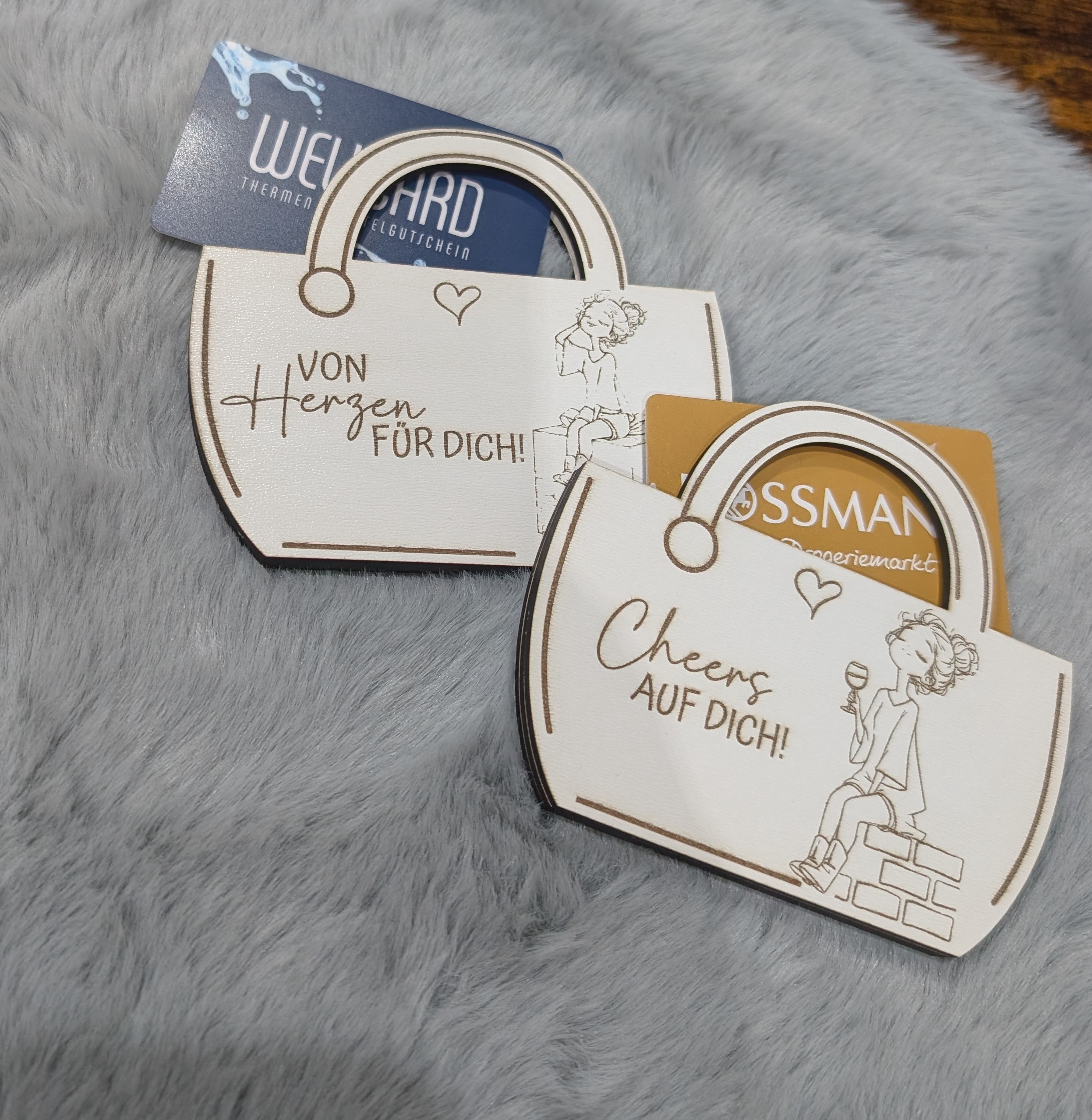 Geschenk-Gutscheinhalter aus Holz