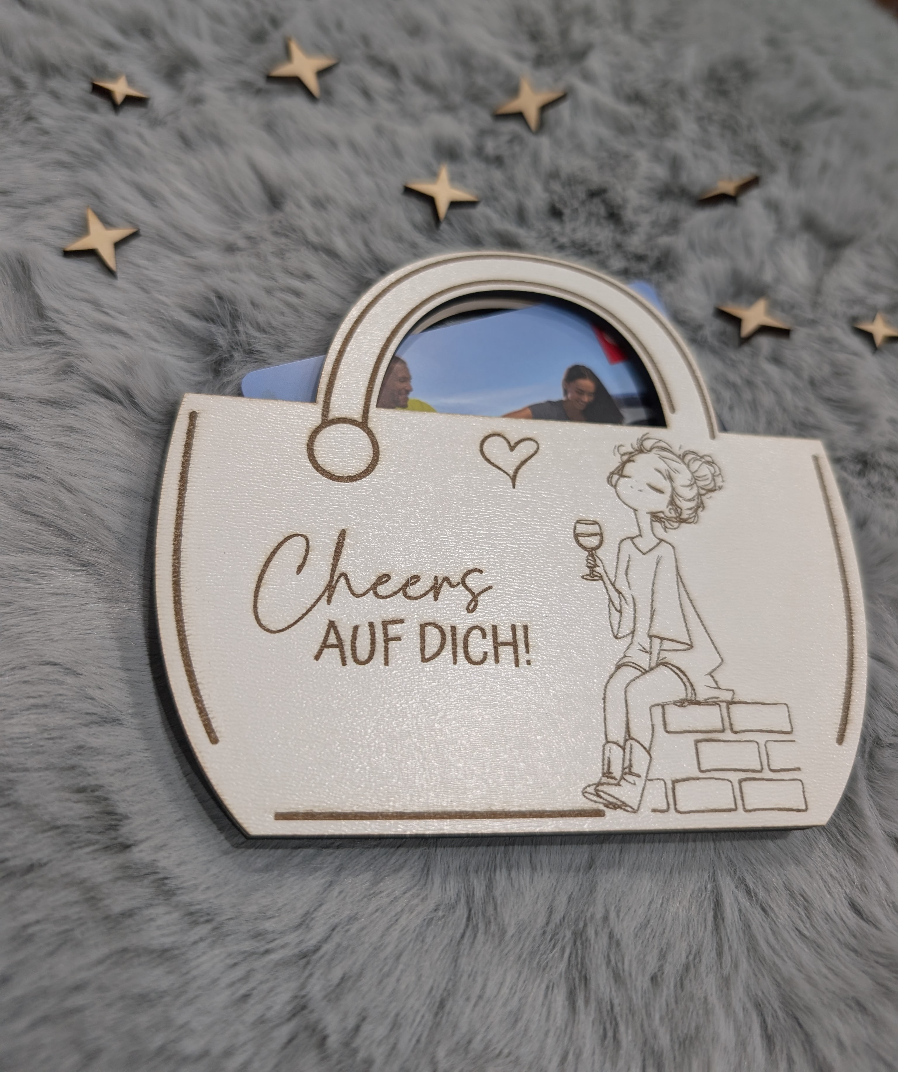 Geschenk-Gutscheinhalter aus Holz